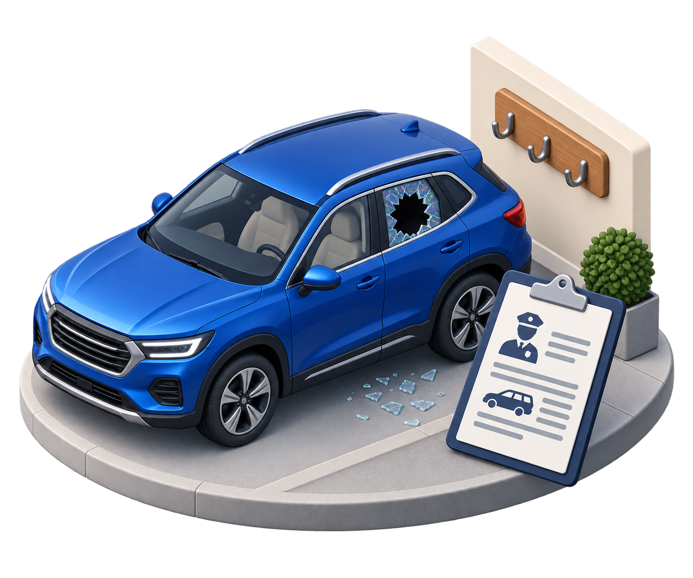 Illustration: vehicle theft